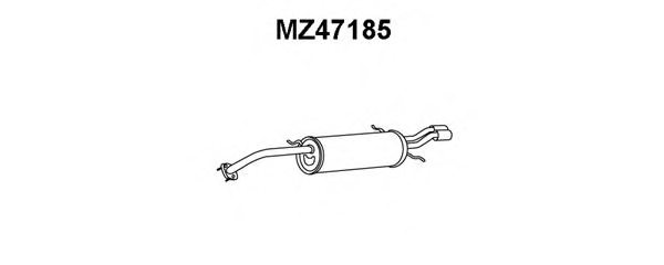 MAZDA KB0640100B End Silencer
